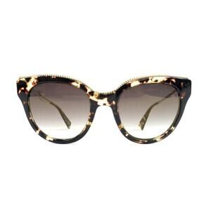 Marc Jacobs Brown Tortoise Gradient 165/S Twisted Temple Cat Eye Sunglasses